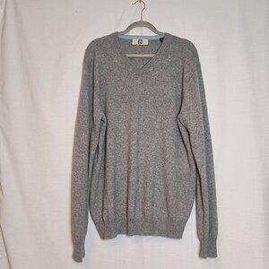 ACE Pure Cashmere Men's V Neck, Long Sleeve, Pull-over, Sweater Size XL